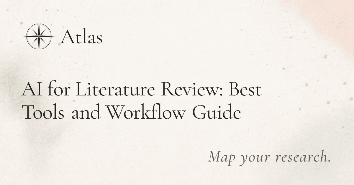 AI for Literature Review: Best Tools and Workflow Guide preview image