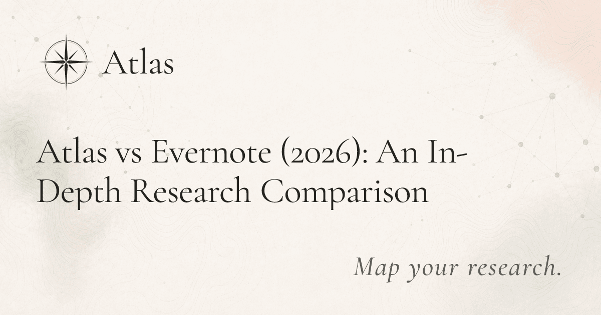 Atlas vs Evernote (2026): An In-Depth Research Comparison preview image