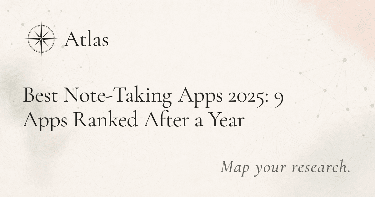 Best Note-Taking Apps 2025: 9 Apps Ranked After a Year preview image