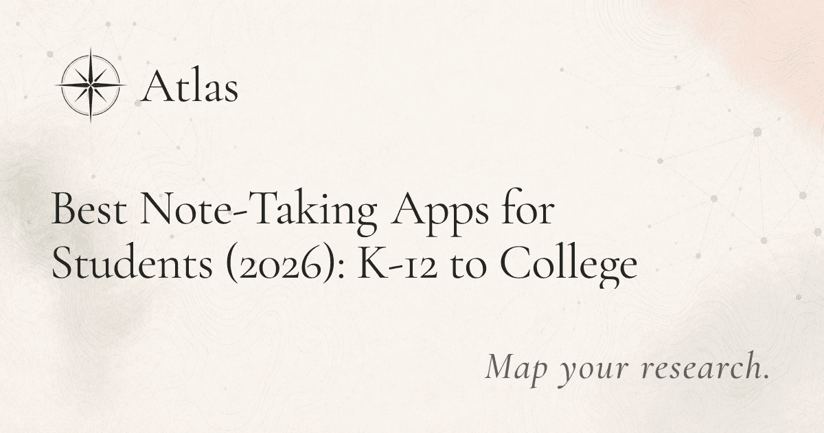 Best Note-Taking Apps for Students (2026): K-12 to College preview image