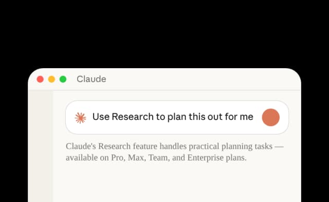 Illustrated Claude chat prompt in an official Claude Academy Research tutorial thumbnail.