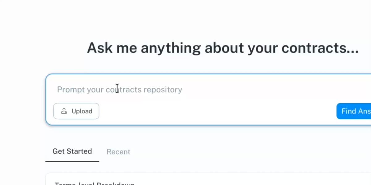 ContractsAI contract repository question prompt