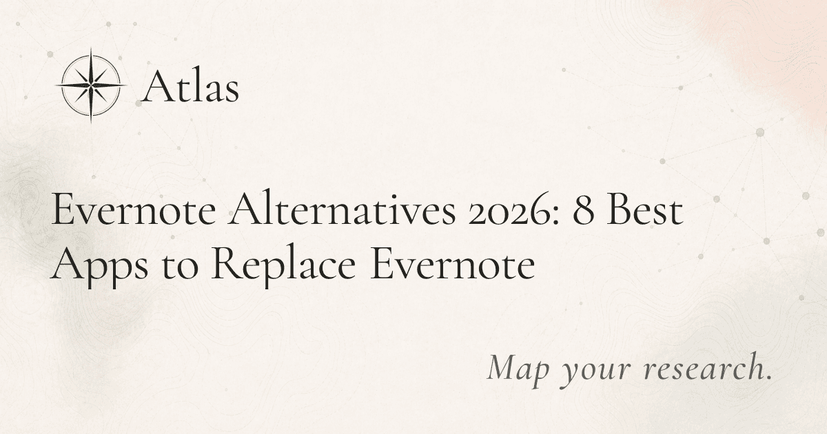 Evernote Alternatives 2026: 8 Best Apps to Replace Evernote preview image