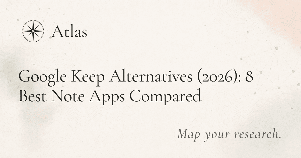 Google Keep Alternatives (2026): 8 Best Note Apps Compared preview image