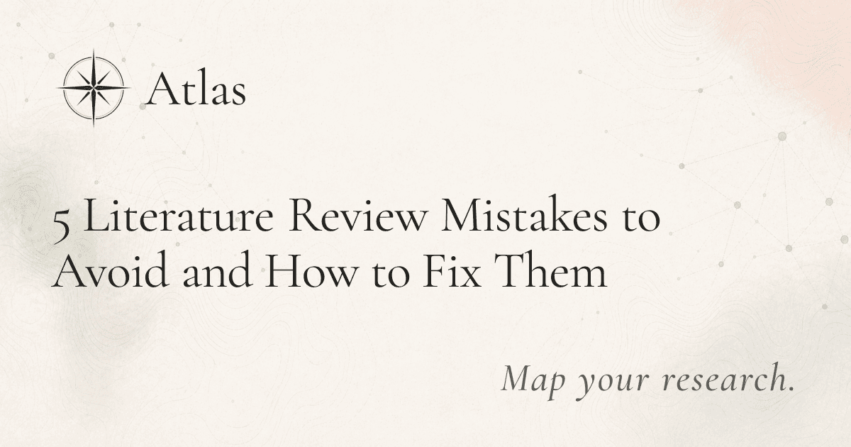 5 Literature Review Mistakes to Avoid and How to Fix Them preview image