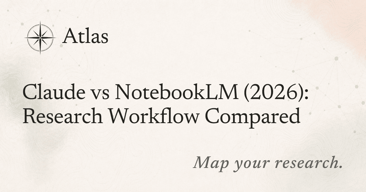 Claude vs NotebookLM (2026): Research Workflow Compared preview image