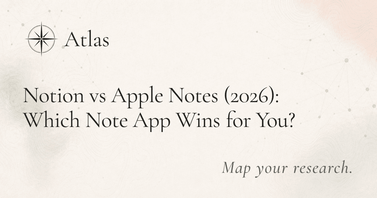 Notion vs Apple Notes (2026): Which Note App Wins for You? preview image