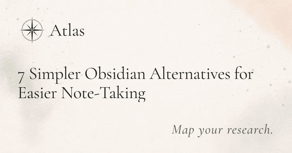 7 Simpler Obsidian Alternatives for Easier Note-Taking preview image