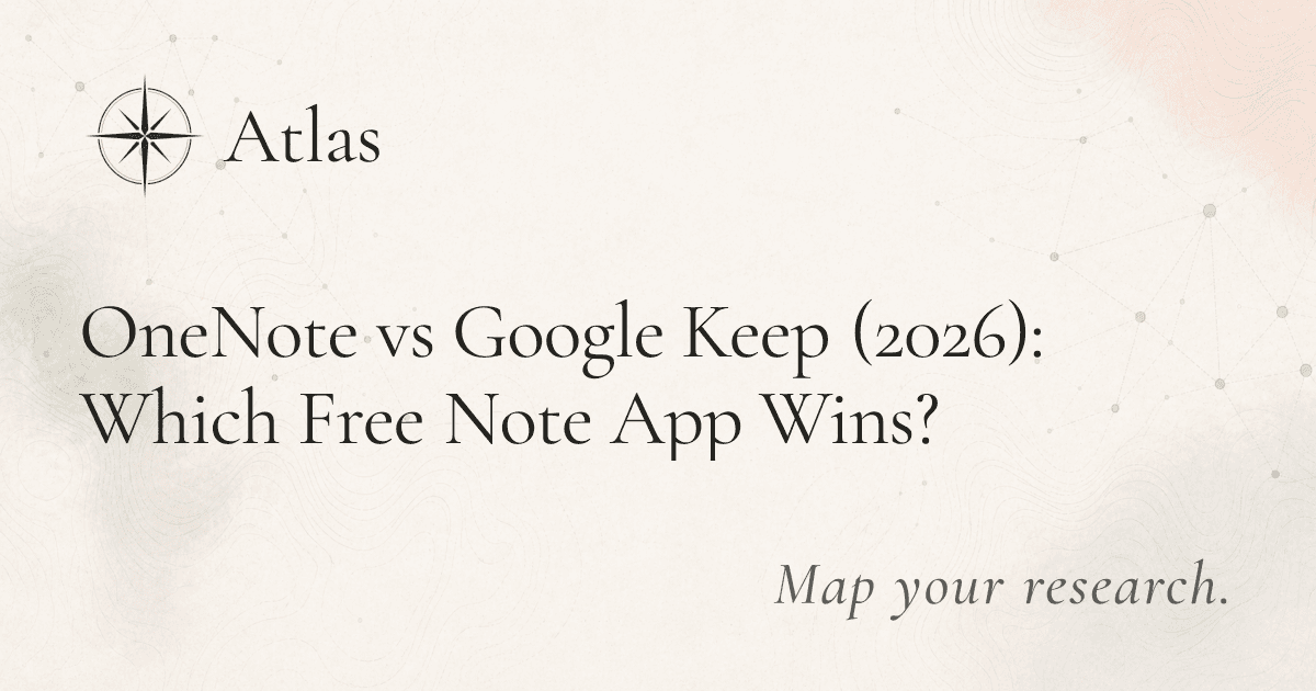 OneNote vs Google Keep (2026): Which Free Note App Wins? preview image