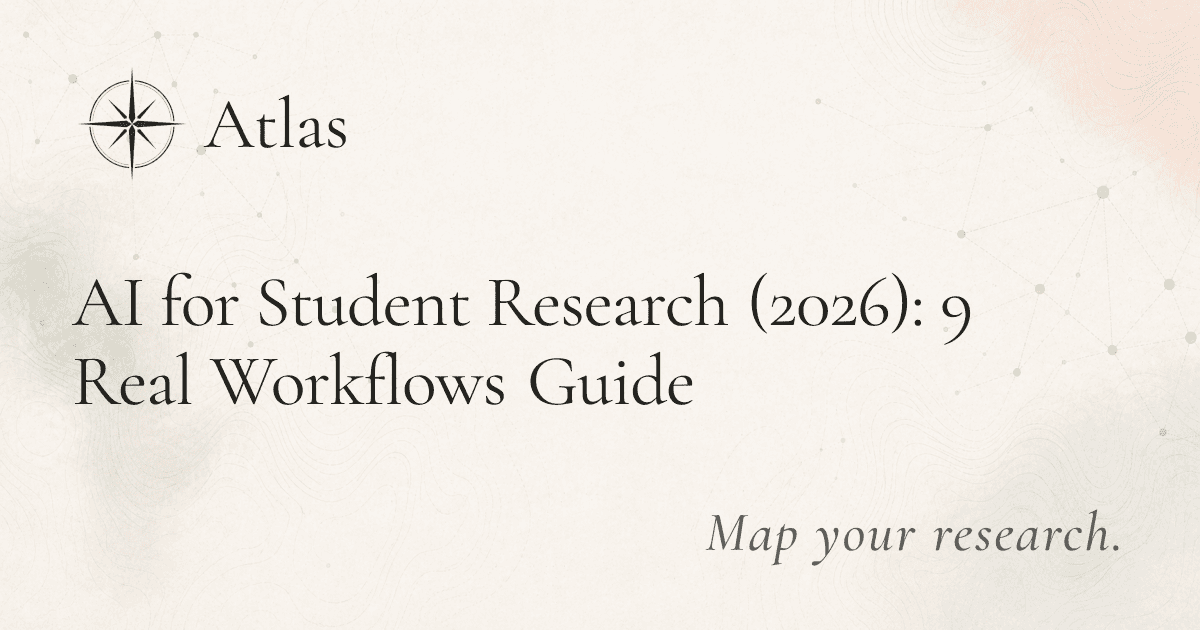 AI for Student Research (2026): 9 Real Workflows Guide preview image