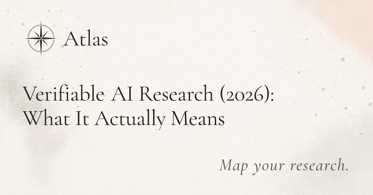 Verifiable AI Research (2026): What It Actually Means preview image