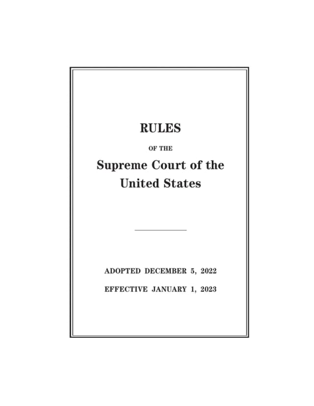 Court rules cover naming the court, adoption date and effective date