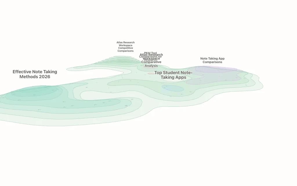 Note-Taking topic map preview