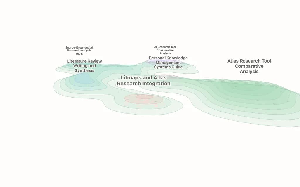 Thesis Writing topic map preview