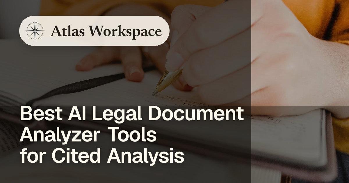 Best AI Legal Document Analyzer Tools for Cited Analysis