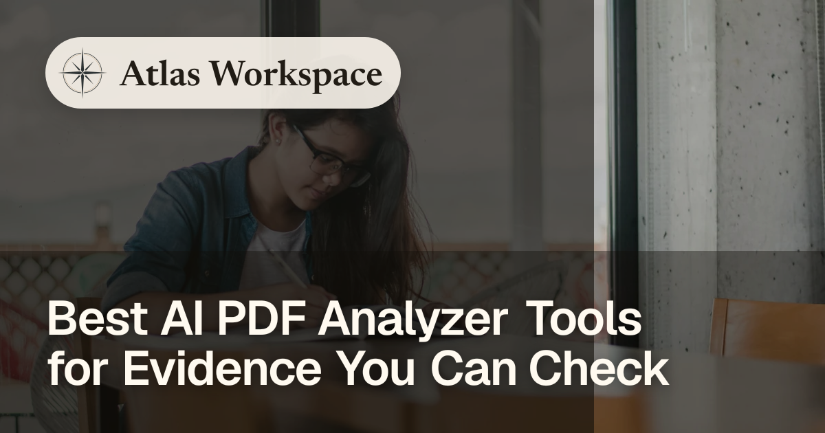 Best AI PDF Analyzer Tools for Evidence You Can Check