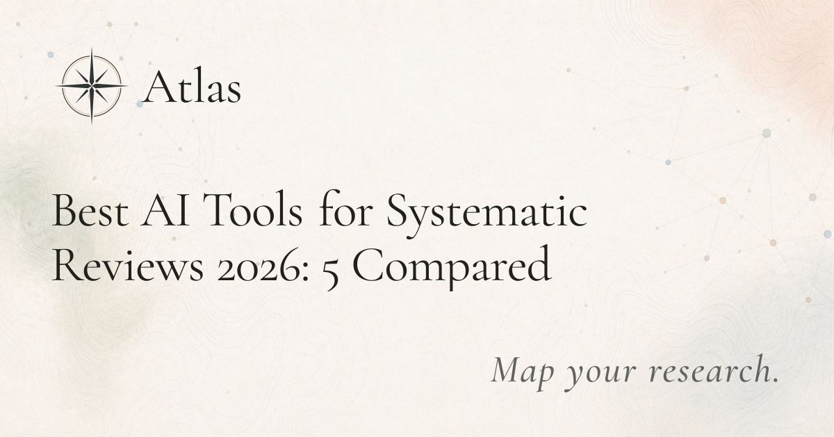 Best AI Tools for Systematic Reviews 2026: 5 Compared