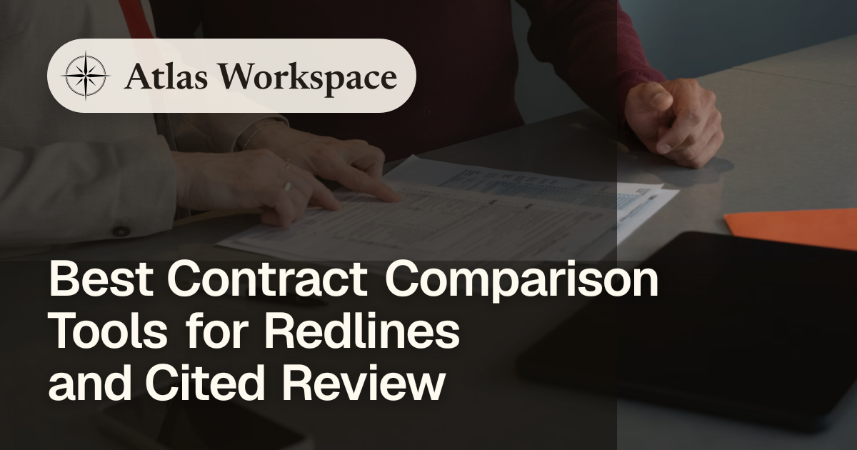 Best Contract Comparison Tools for Redlines and Cited Review