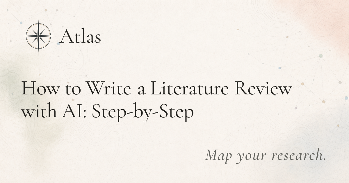 How to Write a Literature Review with AI: Step-by-Step