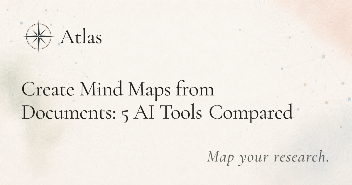 Create Mind Maps from Documents: 5 AI Tools Compared