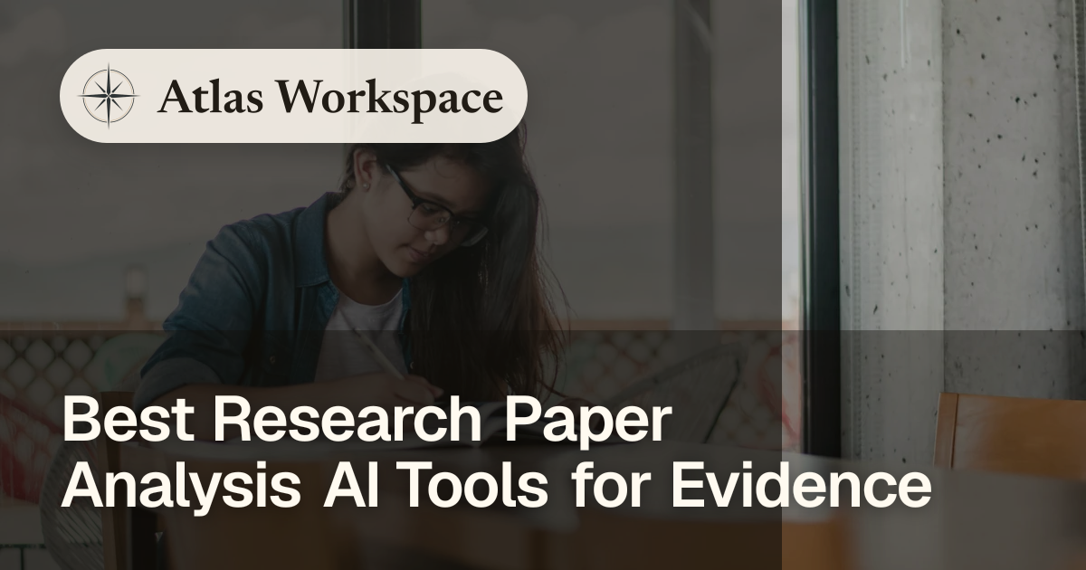 Best Research Paper Analysis AI Tools for Evidence