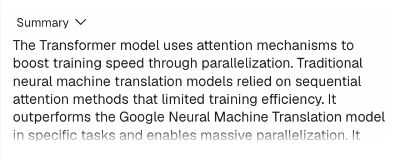 An article summary brings the main ideas into your Atlas project.
