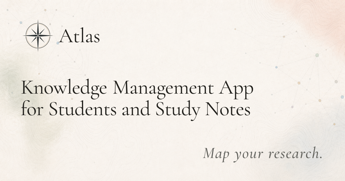 Knowledge Management App for Students and Study Notes